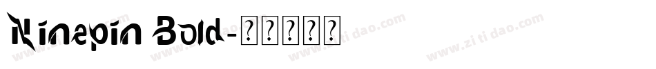 Ninepin Bold字体转换